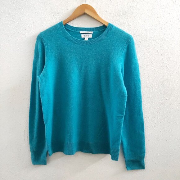 NORDSTROM 100% Cashmere Crew Neck Sweater Size Medium - Picture 1 of 8